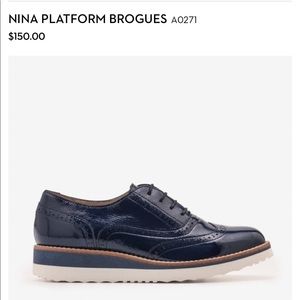 *Never Worn* NINA PLATFORM BROGUES- Boden